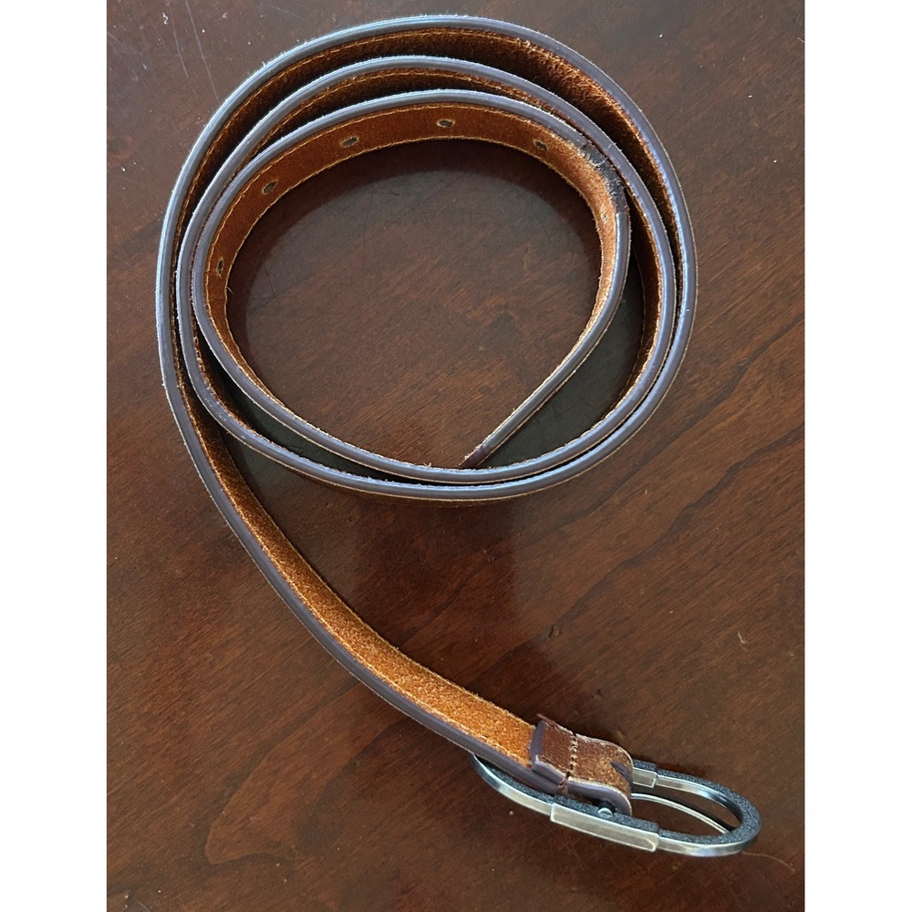 Distressed Genuine Leather Large Brown Belt Southwestern Western Cowboy Handmade - Picture 5 of 5